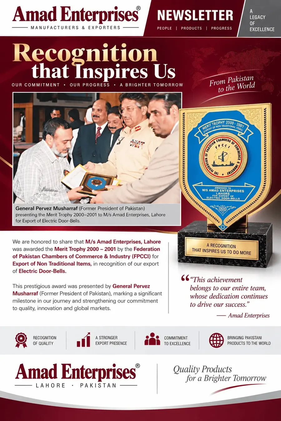 25th Export Trophy Awards 2000-2001